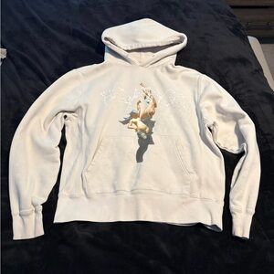 Revenge Clothing Cream Hoodie with Artistic Graphic
